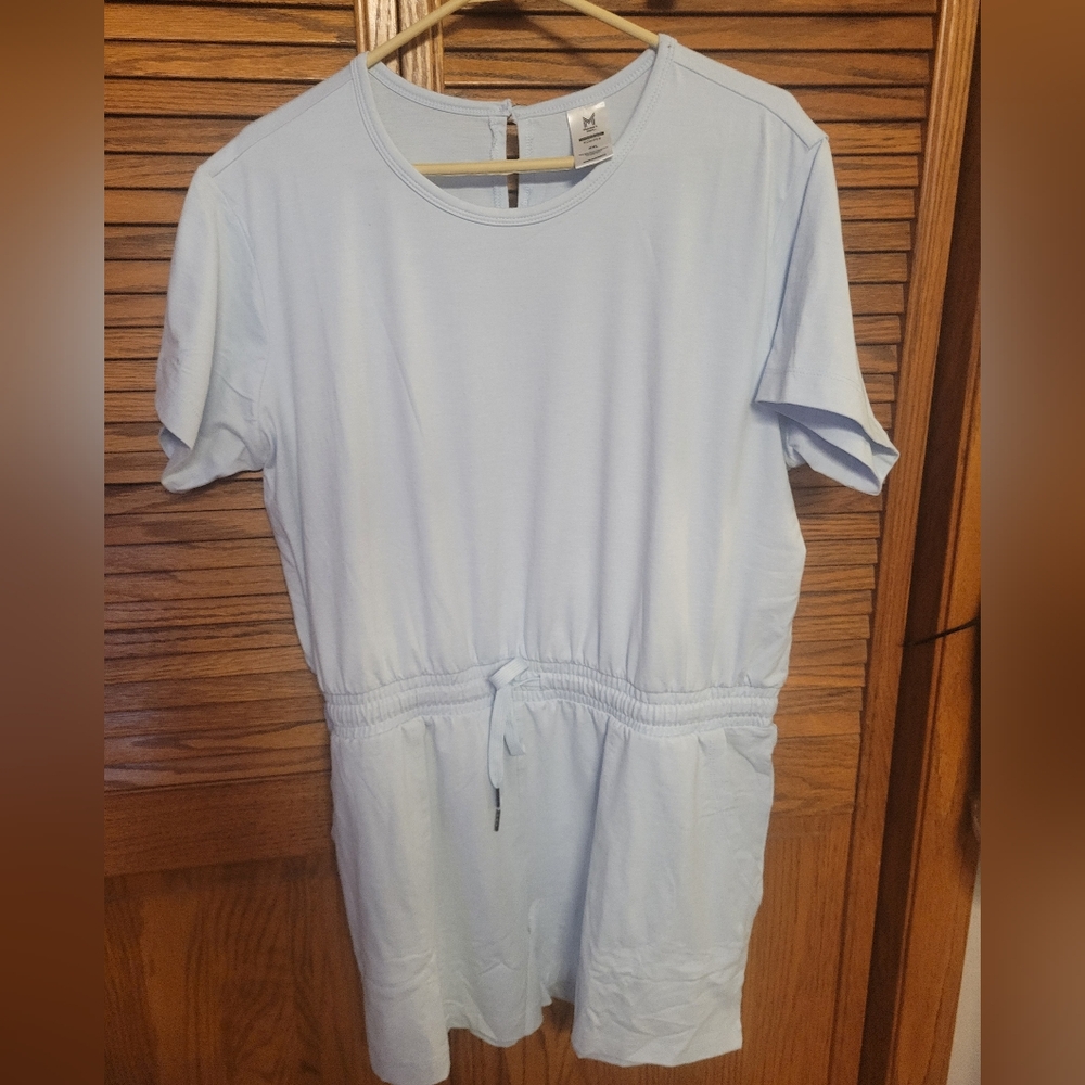 Members Mark NWT Light Blue Short‎ Sleeve Romper Size XXL